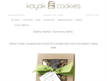 Tablet Screenshot of kayakcookies.com